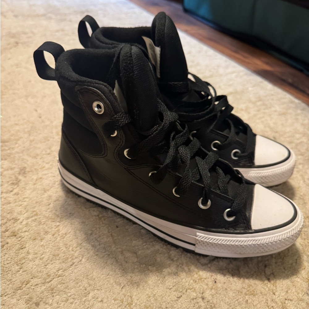 Converse Black and White High-Top Sneakers